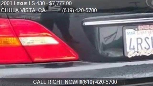 2001 Lexus LS 430 Base 4dr Sedan For Sale In CHULA VISTA, CA