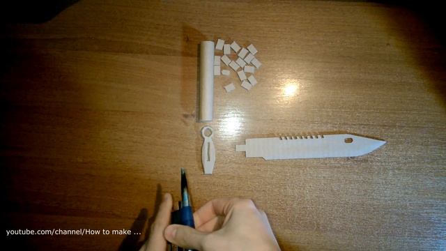 How to make a M9 Bayonet Knife CS:GO out of cardboard смотреть онлайн