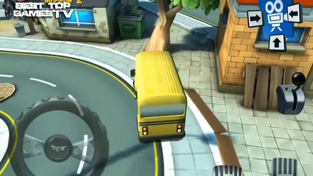 Bus Parking Games - 3D Cartoon Bus Parking Simulator GamePlay смотреть онлайн