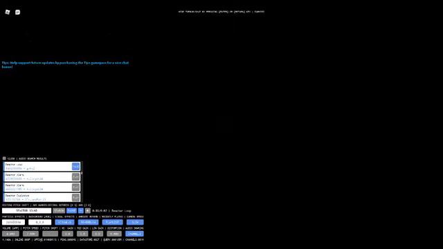 My Reactor Core Sound And Pitch Levels