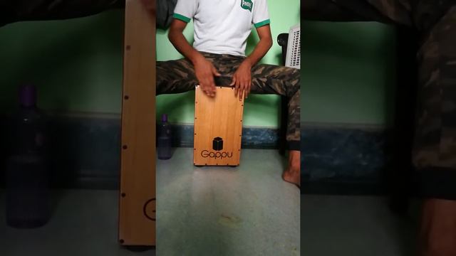 Shape of you cover playing cajon.Suman Das смотреть онлайн