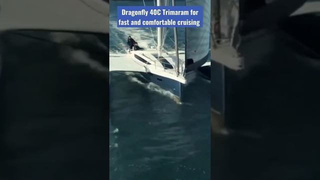 Dragonfly 40C is a carbon trimaran for fast cruising#trimaran #ship #cruise #boat #sailboats смотреть онлайн