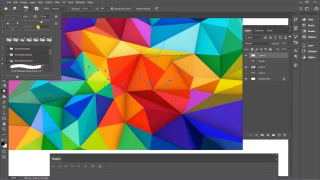 Make Text Using the Smudge Tool in Photoshop смотреть онлайн