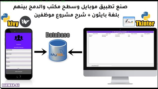 مشروع ادارة موظفين للهواتف والحواسيب بايثون مشروع kivy + tkinter الدرس الثاني смотреть онлайн