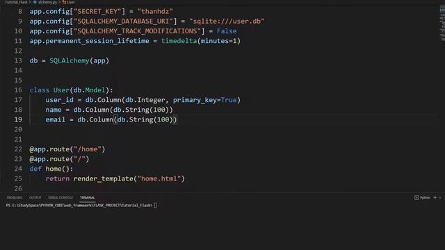 LẬP TRÌNH WEB FLASK-PYTHON #9: CREATE DATABASE SQLAlchemy смотреть онлайн