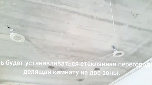 монтаж натяжного потолка с закладной из бруса. смотреть онлайн