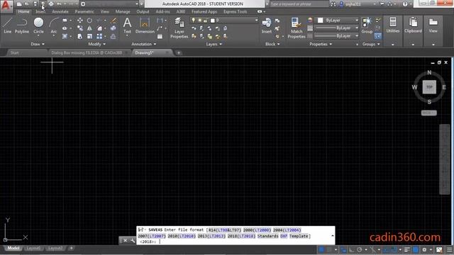 How to Display Missing Dialog Box window New Saveas Open AutoCAD FILEDIA смотреть онлайн
