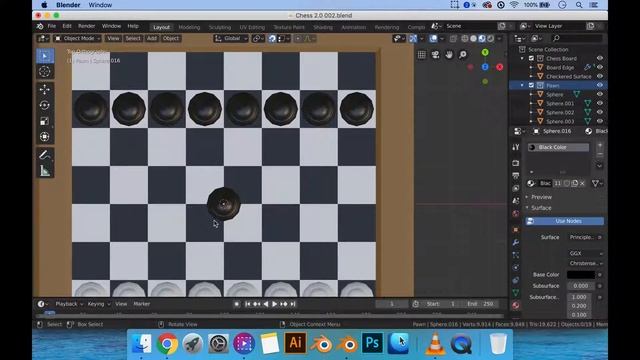 Making A Chess Board In Blender 2.8 смотреть онлайн