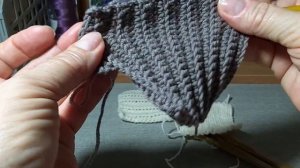 Резинка крючком.Три вида поперечной резинки.