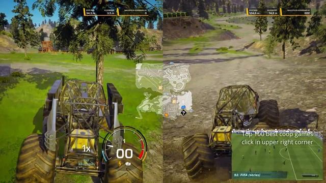 Monster Jam Steel Titans 2 PC - local multiplayer (split-screen) gameplay смотреть онлайн