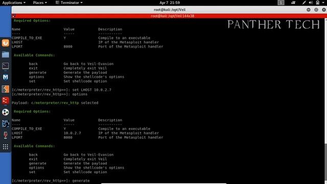 How to create backdoor Veil framework | Veil framework | PANTHER TECH | part-2 смотреть онлайн