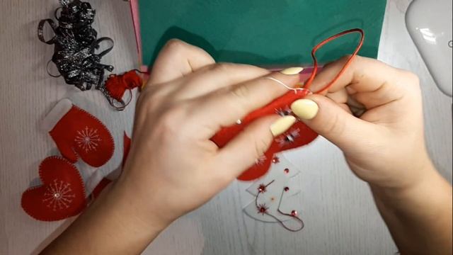 Елочные игрушки из фетра МК для новогоднего декора. Christmas смотреть онлайн