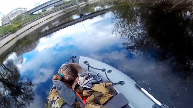 прогулка по Луге. Yamaha 15 + Admiral 375 s смотреть онлайн