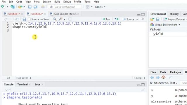 One sample t test in R смотреть онлайн