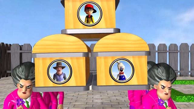 Scary Teacher 3D Trying Rolling Drum Squid Game Challenge vs Nick and Tani Troll Rainbow Friends смотреть онлайн
