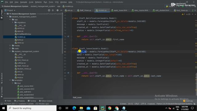 Staff Apply Leave (Backend) | Part - 2 | Python Django Projects | Python Django Tutorial In Hindi смотреть онлайн