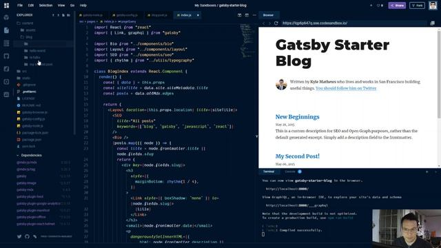 Convert the Gatsby default starter blog to use MDX смотреть онлайн