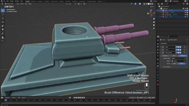 PART.1| Super thank with low poly in blender 3.0.1 |FREE TUTO| смотреть онлайн
