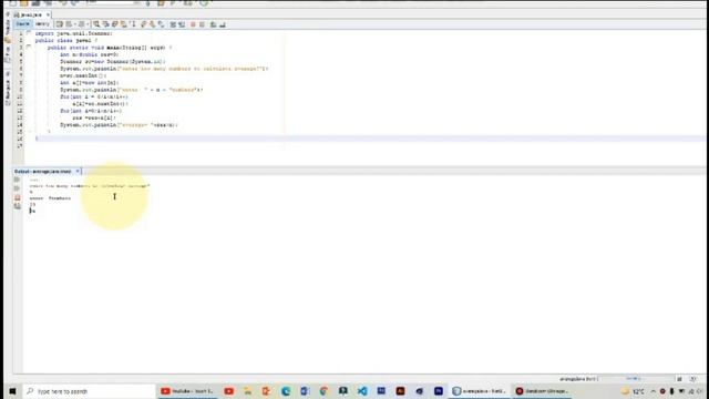 FINDING AVERAGE OF NUMBERS IN JAVA BY USER INPUT. смотреть онлайн