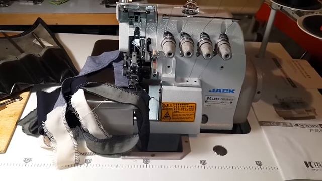 Оверлок Джек Jack JK 768DI, Четырехниточный Трикотажный #Швейная машина смотреть онлайн