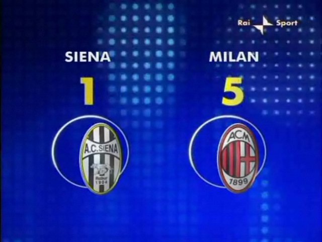 Siena 1-5 AC Milan