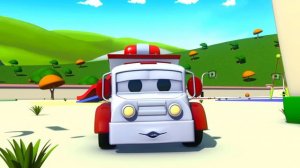 малыши в Автомобильном Городе - Стрельба из РОГАТКИ - детский мультфильм