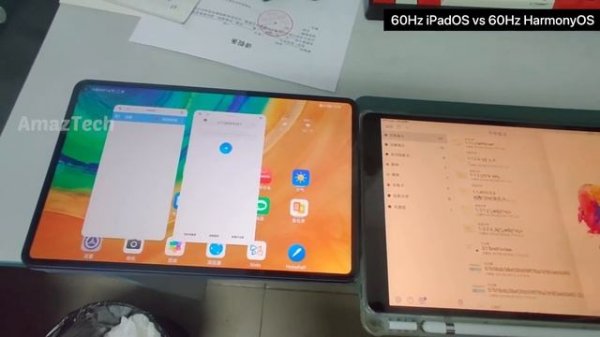 HarmonyOS 2.0 vs iPadOS 14.5 - Live Comparison ( MatePad Pro vs iPad Pro ) - iOS iPad OS