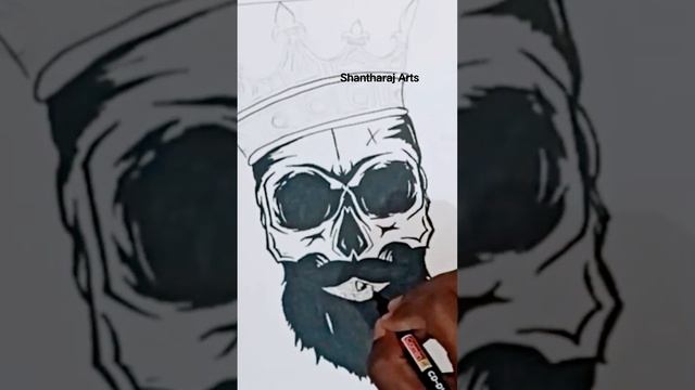SKULL ? EASY DRAWING SHORT VIDEO....#drawing #shorts #viralshort #esydrawing #ghost #skull смотреть онлайн