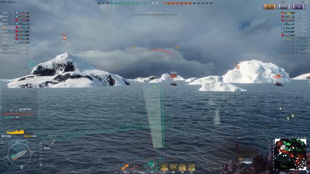 Zao vs Yamato and Nagato - World of Warships смотреть онлайн
