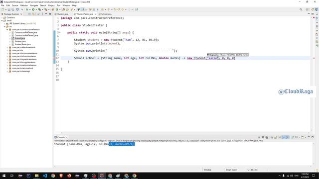 Java 8 - Tutorial -12. Application of Constructor Reference |#cloudraga смотреть онлайн
