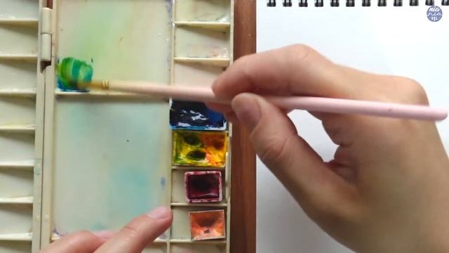 Dainty Fuchsia Flowers: Full Step by Step Watercolor Tutorial ? смотреть онлайн