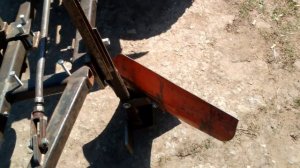 Самодельный плуг  2x20 на минитрактор