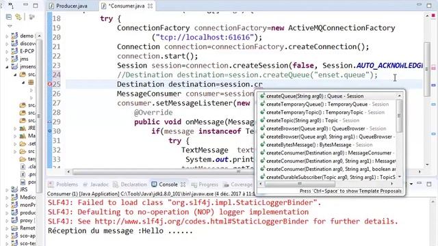 Part 2 Systèmes Distribués Asynchrones avec JMS ActiveMQ смотреть онлайн