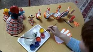 "Дымковская роспись петушка" Валитова Е. А.