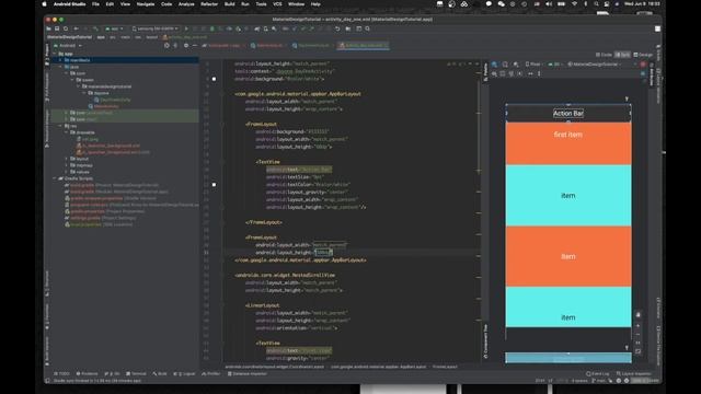 Android Material Design tutorial Day 1 CoordinatorLayout + AppBarLayout example step by step Kotlin смотреть онлайн