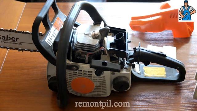 Запчасти для бензопилы STIHL MS180 Замена воздушного фильтра Remontpil com смотреть онлайн