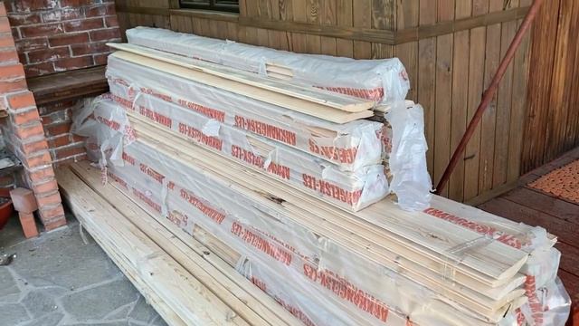 Привезли блок хаус! С мужем таскаем лес Алекс ломает дом смотреть онлайн