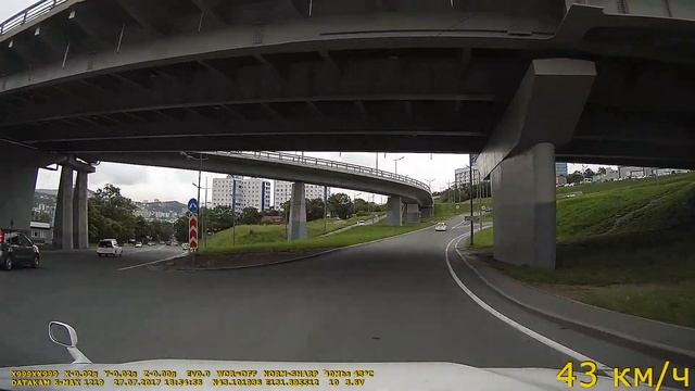 Владивосток, Золотой мост. Datakam 6 MAX HD 1920х1080. Прошивка 1219 смотреть онлайн