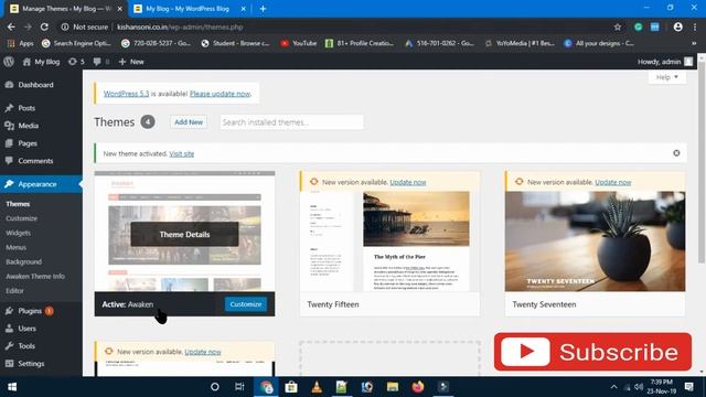WordPress Tutorial | How To Update Your Blog On WordPress in Hindi - Get Practical Website. смотреть онлайн