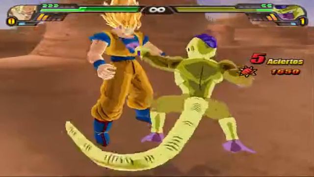 Dragon ball z Budokai Tenkaichi 3 GAMEPLAY (GOKU VS GOLDEN FREEZER) смотреть онлайн