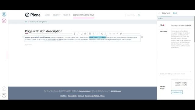 Volto Description Block (Plone 6) смотреть онлайн