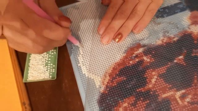 Алмазная вышивка 40×50 см. Первая большая работа...