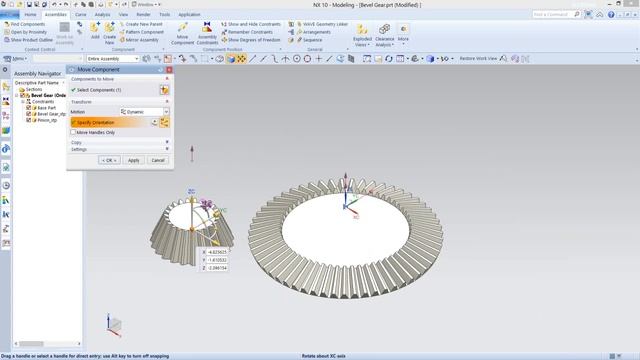 Bevel Gear - Motion Simulation (Video Tutorial)--Siemens NX смотреть онлайн
