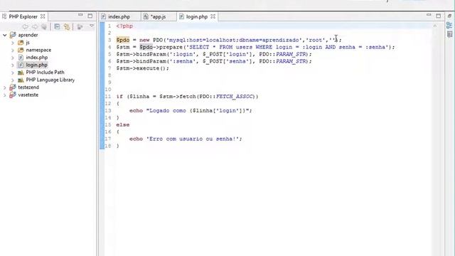 Login com jQuery, PHP, PDO e MySQL смотреть онлайн