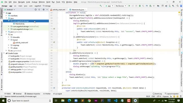 How to Upload Image/File on Firebase Storage With Realtime Database in Android Studio смотреть онлайн