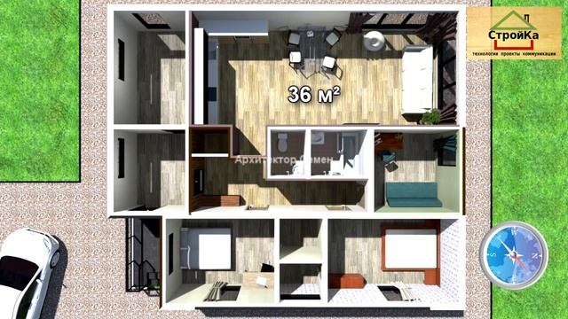 Продуманный и Комфортный Дом 120 кв.м . Дом 10х12 с большой гостиной. 110 кв.м смотреть онлайн