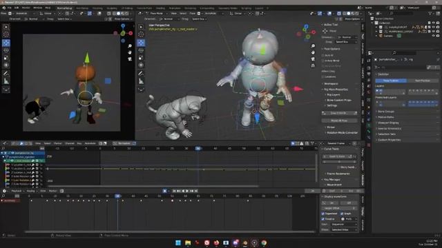 My Animation Workflow in Blender 3.6 - annotations, no commentary смотреть онлайн