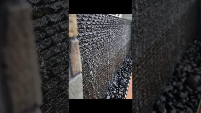 Custom Basalt Water Wall, chiseled by hand #basaltcolumns #basalt #waterwall #fabrication #custom смотреть онлайн