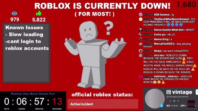 Is Roblox Down? (live status) CHILLING WITH VIEWERS смотреть онлайн