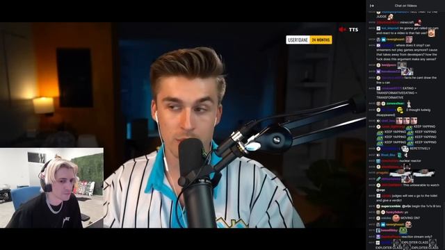 xQc reacts to Ludwig's new video on him stealing other youtubers content смотреть онлайн